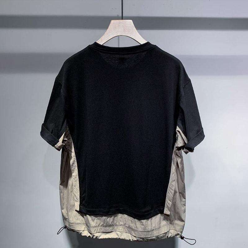 Retro Color Block Short Sleeve T-Shirt