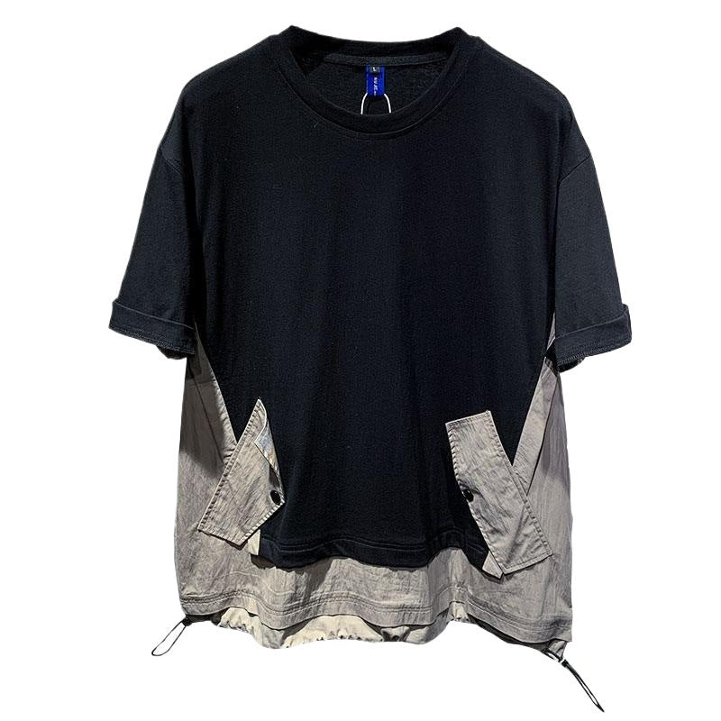 Retro Color Block Short Sleeve T-Shirt